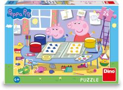 Dino Puzzle Peppa Pig Výtvarník 24 dílků 26x18cm skládačka