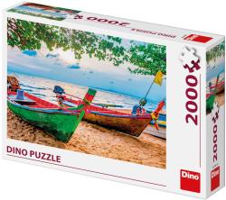 Dino Puzzle Rybářské loďky 97x69cm foto skládačka 2000 dílků
