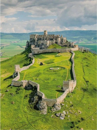 Dino Puzzle Spišský hrad 33x47cm foto skládačka 500 dílků v krabici
