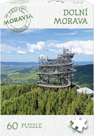 Dino Puzzle Travel Moravia Dolní Morava 60 dílků 24x22cm skládačka