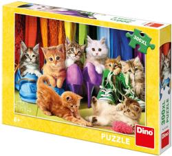 Dino Puzzle XL Barevná koťátka 300 dílků 47x33cm skládačka