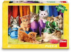 Dino Puzzle XL Barevná koťátka 300 dílků 47x33cm skládačka