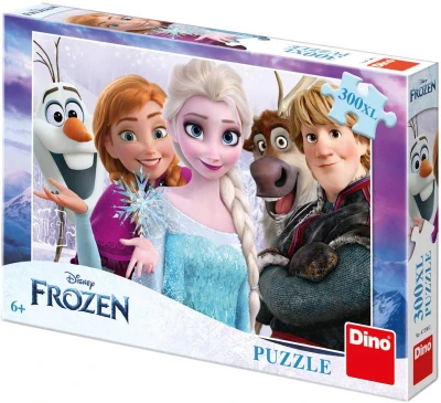 Dino Puzzle XL Frozen Dobrodružství 300 dílků 47x33cm skládačka