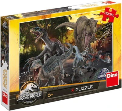 Dino Puzzle XL Jurský svět (Jurassic World) 47x33cm skládačka 300 dílků Dino Puzzle XL Jurský svět (Jurassic World) 47x33cm skládačka 300 dílků