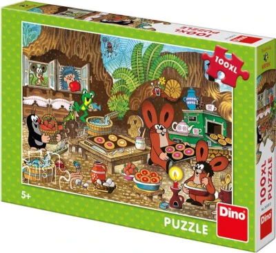 Dino Puzzle XL Krtek v kuchyni (Krteček) 100 dílků 47x33cm skládačka v krabici Dino Puzzle XL Krtek v kuchyni (Krteček) 100 dílků 47x33cm skládačka v krabici