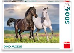 Dino Puzzle Zamilovaní koně 47x33cm foto skládačka 500 dílků
