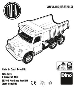 Dino Tatra auto žluto-oranžové T148 Bagr 72cm na písek plast