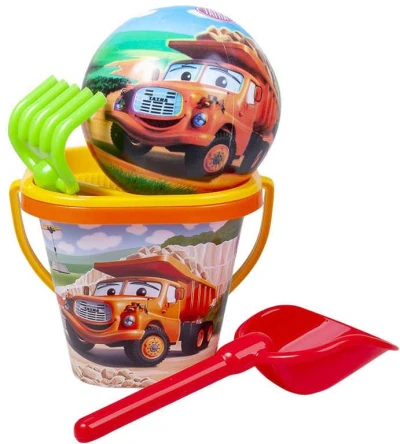 Dino TATRA Baby pískový set kyblík s míčem a nástroji plast