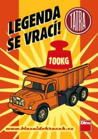 Dino Tatra T148 klasické nákladní auto na písek 73cm oranžové sklápěcí korba