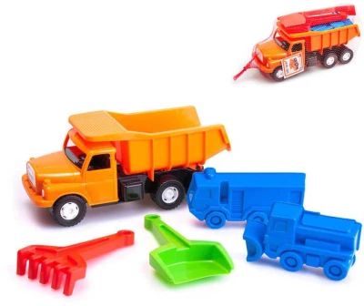 Dino TATRA T148 oranžová 30cm pískový set auto s nástroji a formičkami Dino TATRA T148 oranžová 30cm pískový set auto s nástroji a formičkami