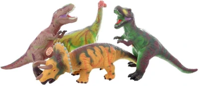 Dinosaurus 26cm gumové zvieratko na batérie Zvuk 4 druhy Dinosaurus 26cm gumové zvieratko na batérie Zvuk 4 druhy