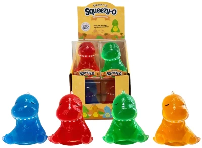 Dinosaurus 8cm mačkací zvířátko antistresové 4 barvy