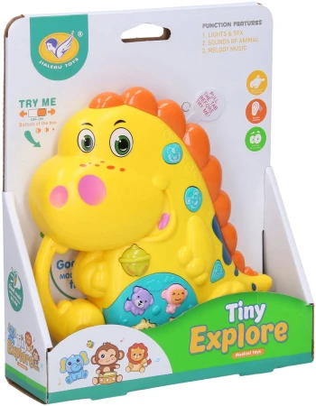 Dinosaurus baby hrající zvířátko s efekty na baterie Světlo Zvuk