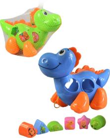 Dinosaurus baby vkládací set s 6 kostkami zvířátka 2 barvy plast Dinosaurus baby vkládací set s 6 kostkami zvířátka 2 barvy plast