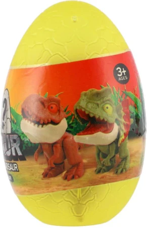 Dinosaurus kousací na prst s překvapením ve vajíčku různé druhy