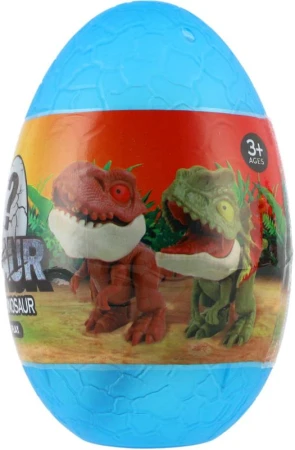 Dinosaurus kousací na prst s překvapením ve vajíčku různé druhy