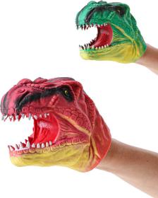 Dinosaurus maňásek hlava 14cm na ruku 2 barvy plast Dinosaurus maňásek hlava 14cm na ruku 2 barvy plast