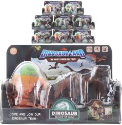 Dinosaurus set pravěký ještěr s vejcem s překvapením 8 druhů plast Dinosaurus set pravěký ještěr s vejcem s překvapením 8 druhů plast