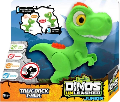 Dinosaurus T-Rex baby zvieratko opakovač na batérie REC Svetlo Zvuk