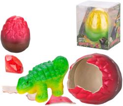 Dinosaurus ve vejci ve vodě líhnoucí a rostoucí s drahokamem 2 barvy
