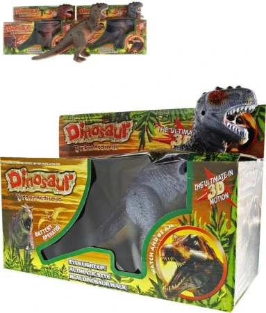 Dinosaurus zvířátko chodící Tyrannosaurus Rex na baterie Zvuk 3 barvy
