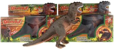 Dinosaurus zvířátko chodící Tyrannosaurus Rex na baterie Zvuk 3 barvy