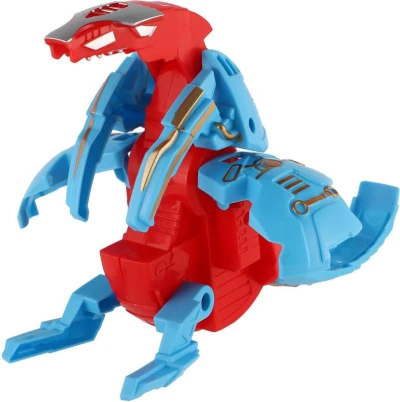 Dinosaurus zvířátko / robot skládací 11cm vejce s přeměnou 4 barvy plast