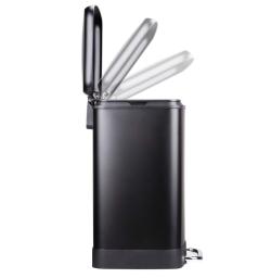 Dirt Devil Odpadkový koš na tříděný odpad 2 x 12 l tiché zavírání černá