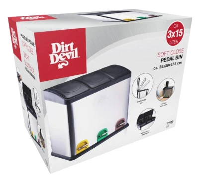 Dirt Devil Odpadkový kôš na triedený odpad 3 x 15 l