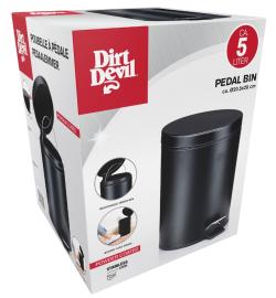 Dirt Devil Odpadkový koš nášlapný 5 l černá