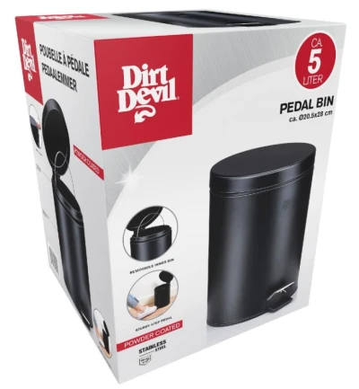 Dirt Devil Odpadkový koš nášlapný 5 l černá