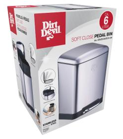 Dirt Devil Odpadkový koš nášlapný 6 l tiché zavírání