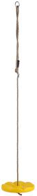 Disk houpací 28cm závěsná houpačka lano 1,8m do 80kg plast 2 barvy