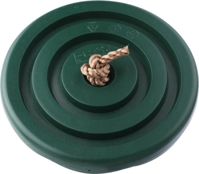 Disk houpací 28cm závěsná houpačka lano 1,8m do 80kg plast 2 barvy