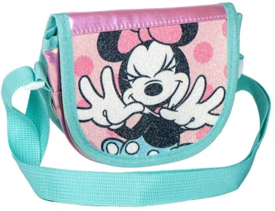 Kabelka dětská třpytivá Disney Minnie Mouse přes rameno s překlápěním Kabelka dětská třpytivá Disney Minnie Mouse přes rameno s překlápěním