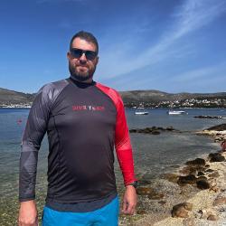 Dive Team Pánské lycrové triko MAN, dlouhý rukáv