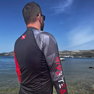 Dive Team Pánské lycrové triko MAN, dlouhý rukáv