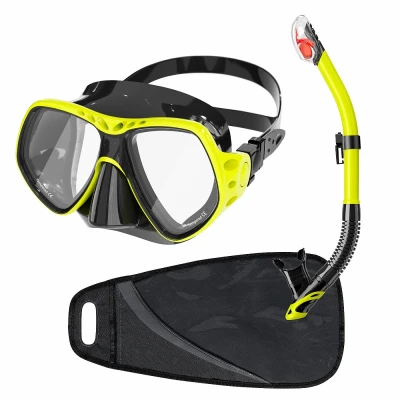 Dive Team Šnorchlovací set maska a šnorchl DEEP VISION antifog