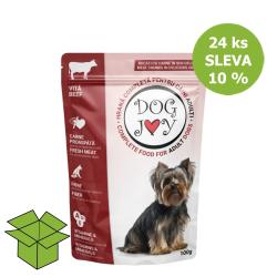 Dog Joy hovězí v omáčce, kapsa 100 g (24 ks) %