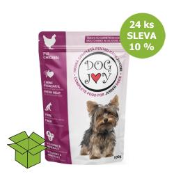 Dog Joy Junior kuřecí v omáčce, kapsa 100 g (24 ks) %