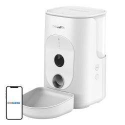 Dogness F15 Melamine bílý chytrý dávkovač krmiva s kamerou a plastovou miskou Dogness F15 Melamine bílý chytrý dávkovač krmiva s kamerou a plastovou miskou