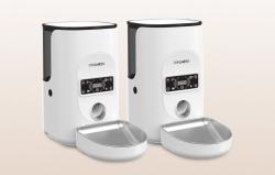 Dogness F17-M bílý automatický dávkovač krmiva se nerezovou miskou