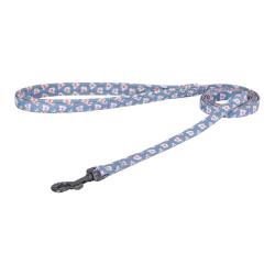 Dogness walking set leash 1,5m+harness for dog (light blue)