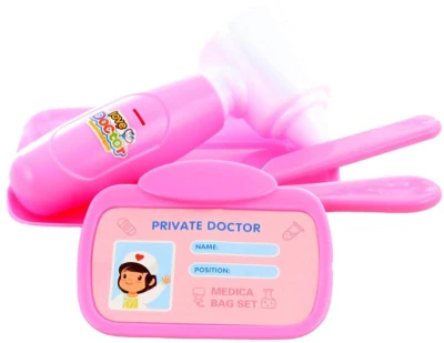 Doktorka dětské lékařské potřeby v kufříku na baterie Světlo Zvuk 2 barvy