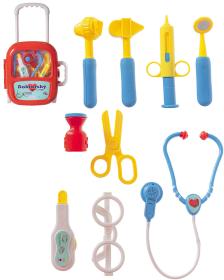 Doktorský kufřík zdravotnický set dětské lékařské potřeby na baterie Světlo Zvuk Doktorský kufřík zdravotnický set dětské lékařské potřeby na baterie Světlo Zvuk
