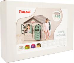 Doloni Dětský domeček bílo-modrý 137x130x120cm