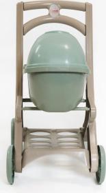 Doloni Kočárek pro panenky Pipe Eco line zelenobéžový