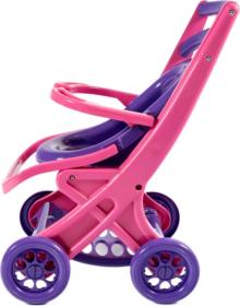 Doloni Kočárek pro panenky 3 v 1 - růžový/fialový