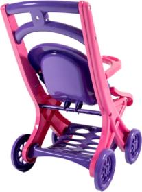 Doloni Kočárek pro panenky 3 v 1 - růžový/fialový
