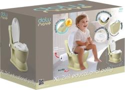 DOLU Dětská toaleta XL baby WC světle zelená na baterie Světlo Zvuk